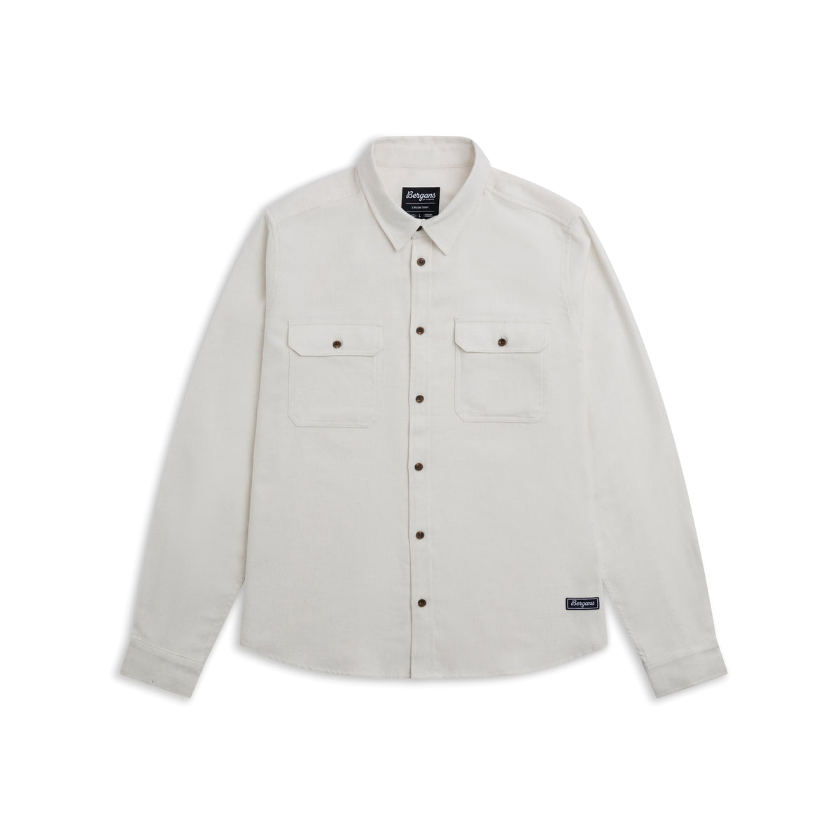 Bergans Nordmarka Flannel Shirt Men Arctic White