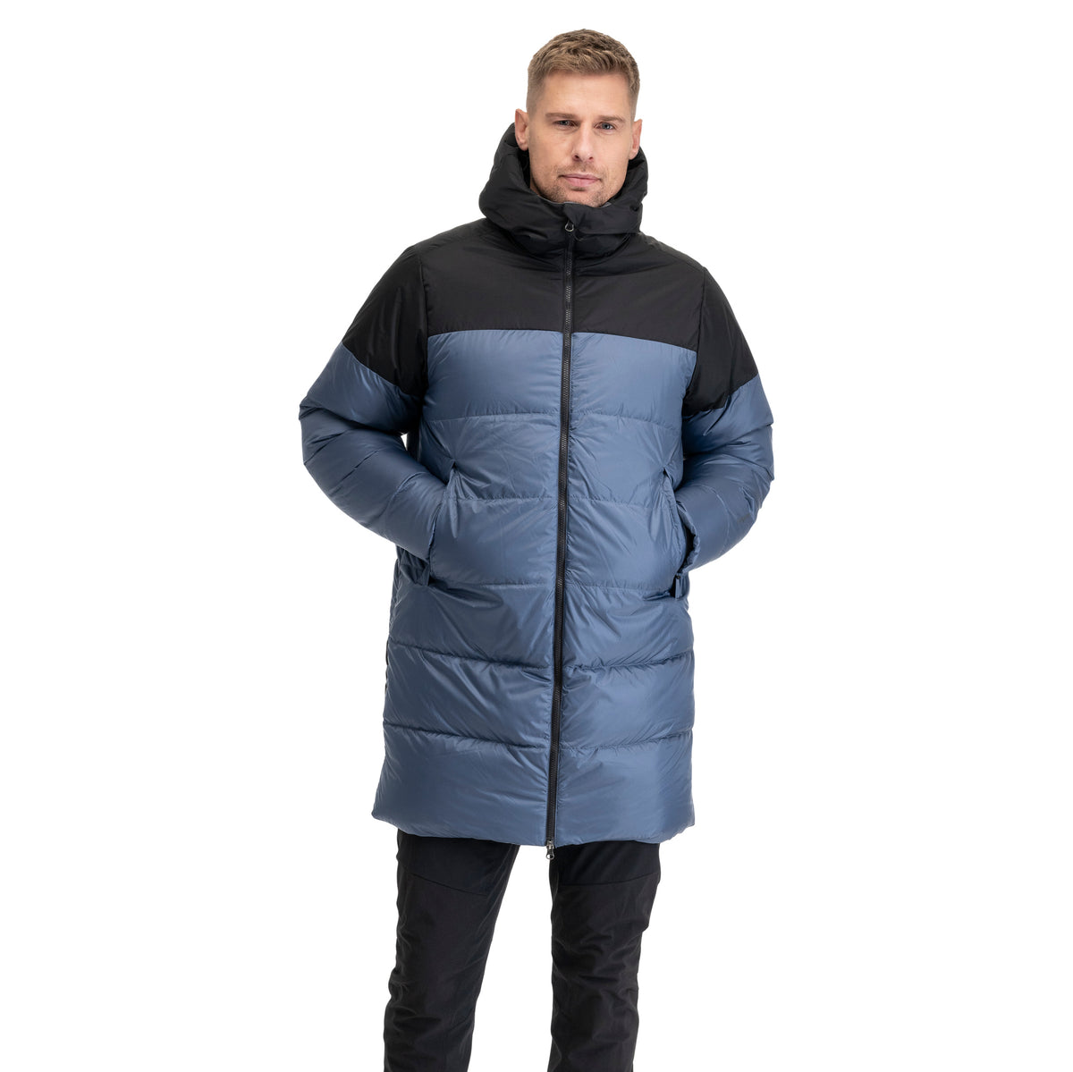Bergans Oslo Down Parka Unisex Granite Blue / Black