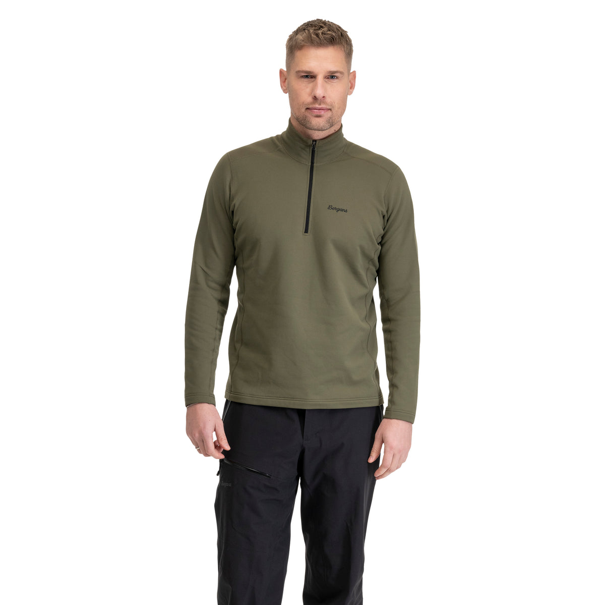Bergans Midtli Midlayer Half Zip Men Pine Forest