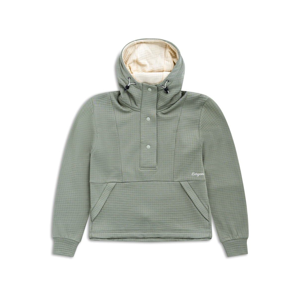Bergans Vega Wool Hoodie Women Light Green Mud