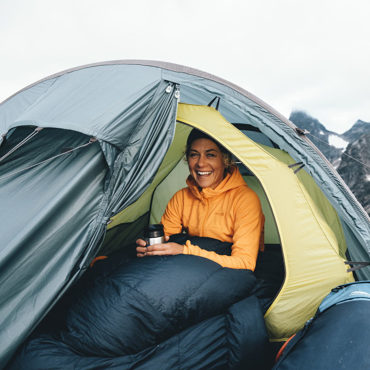 Bergans Trollhetta Tunnel 2-Pers Tent Light Fogblue