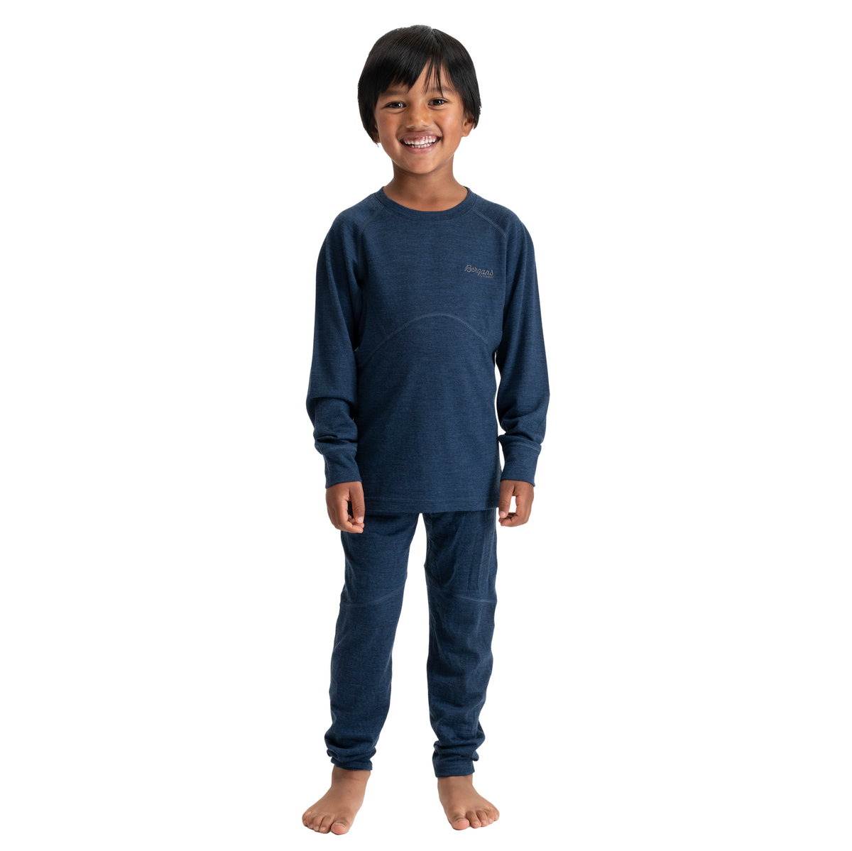 Bergans Inner:Pure Merino Kids Tights Navy Blue