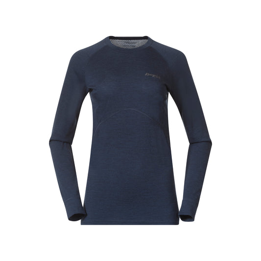 Bergans Inner:Pure Merino Long Sleeve Women Navy Blue
