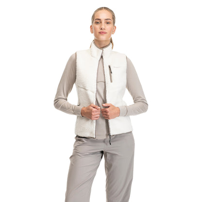 Bergans Lunnan Pile Fleece Vest Women Vanilla White