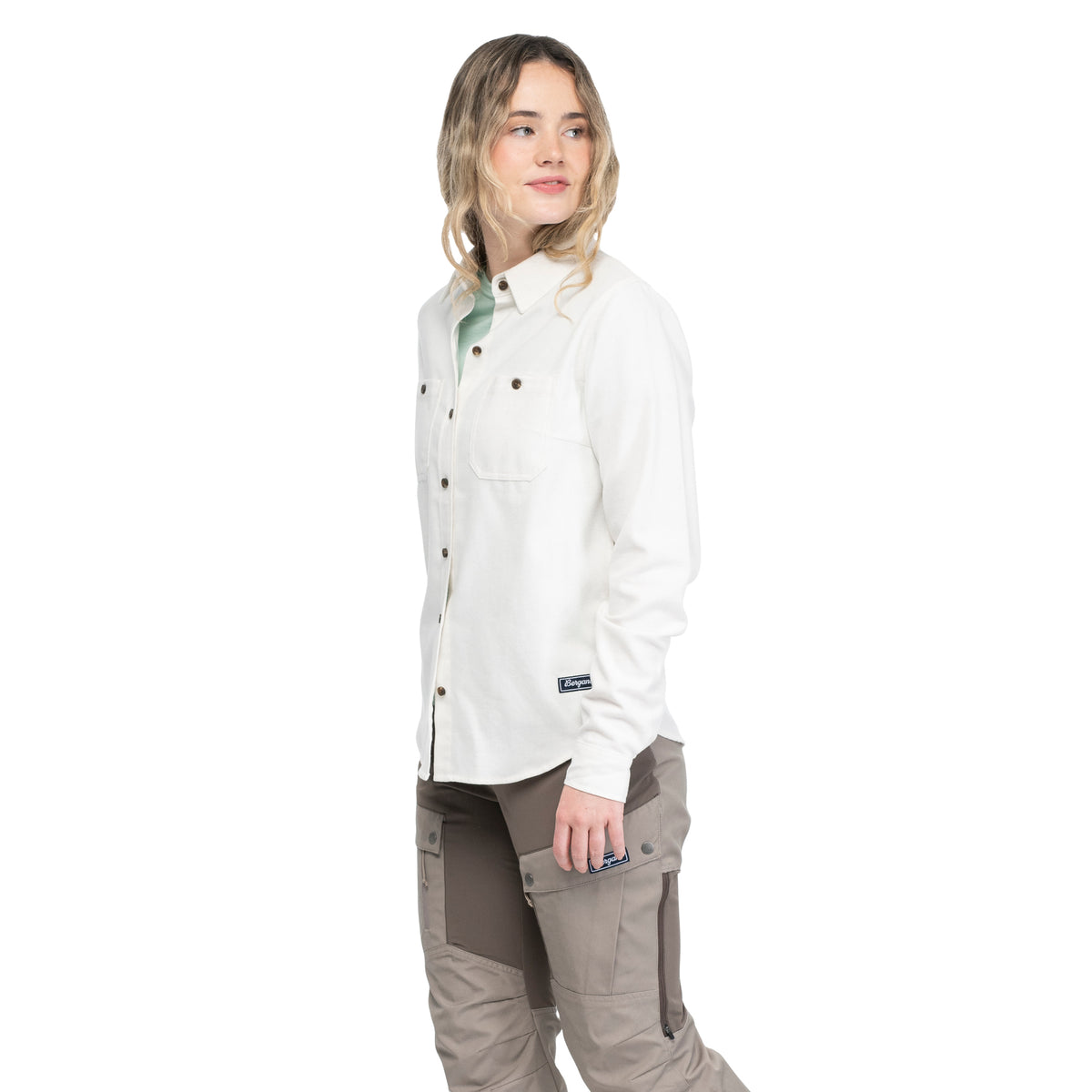 Bergans Nordmarka Flannel Shirt Women Arctic White