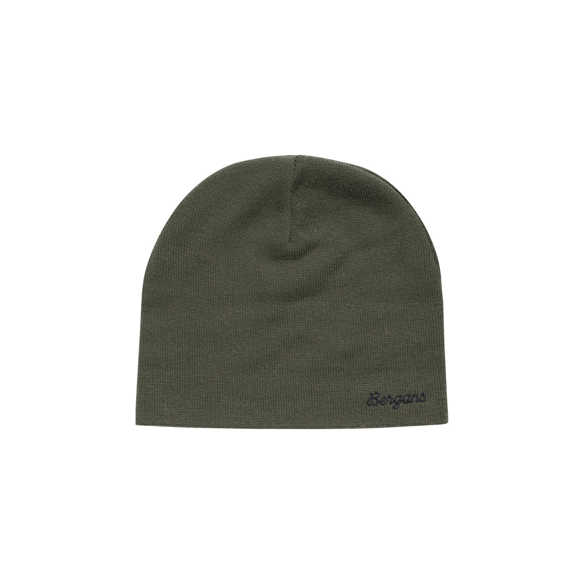 Bergans Allround Mid Warm Merino Beanie Dark Green Mud / Alert Orange