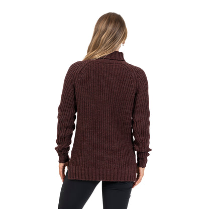 Bergans Nordmarka Merino High Neck Jumper Women Amarone Red