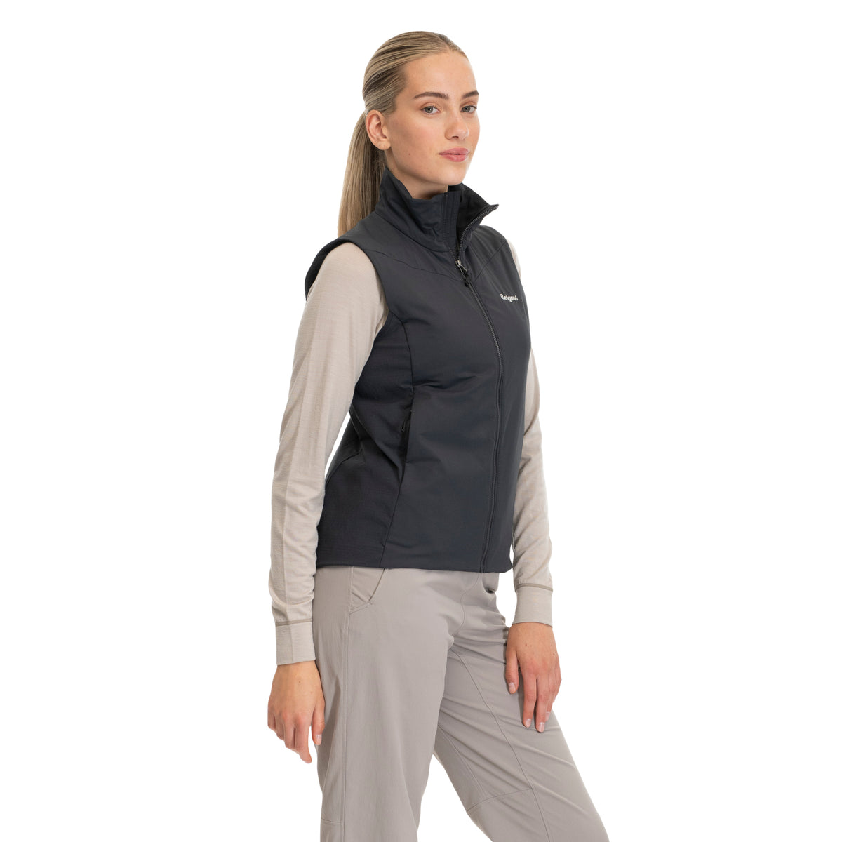 Bergans Holo Insulated Vest Women Dark Shadow Grey
