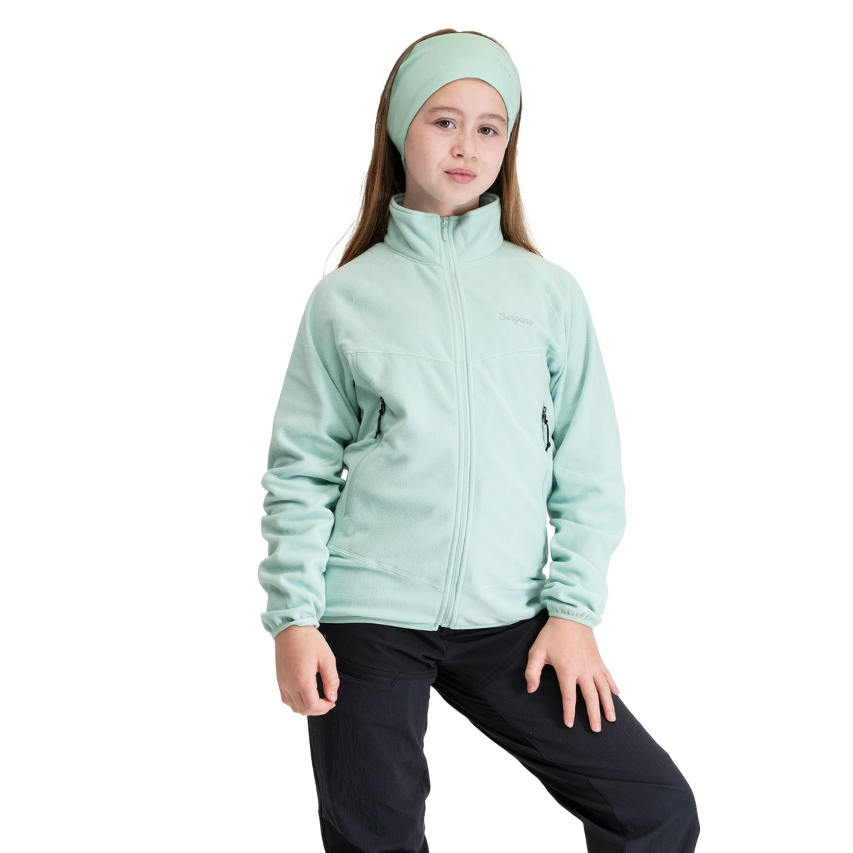 Bergans Junior Fleece Midlayer Jacket Mint Crush