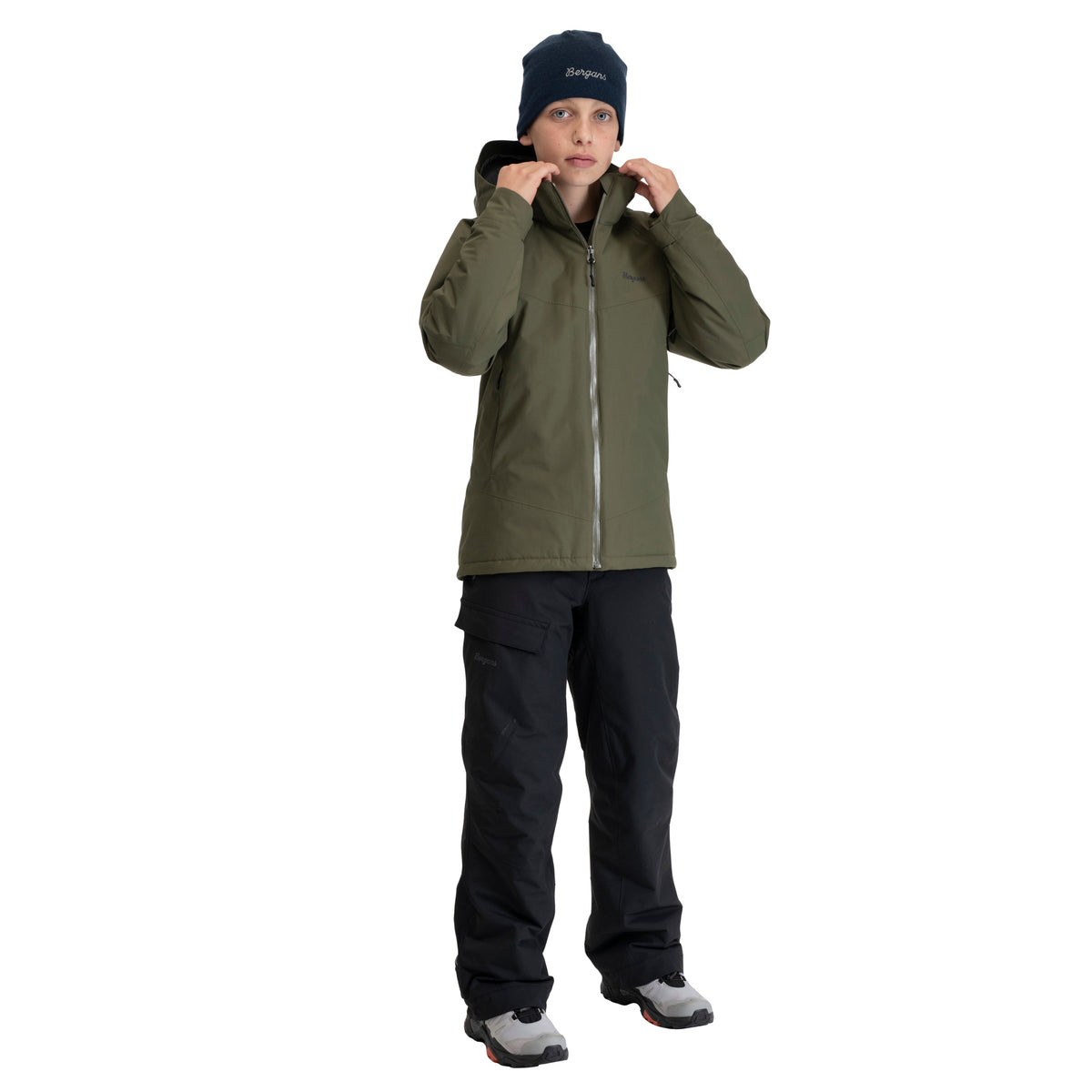 Bergans Storetind Insulated Shell Jacket Junior Pine Forest