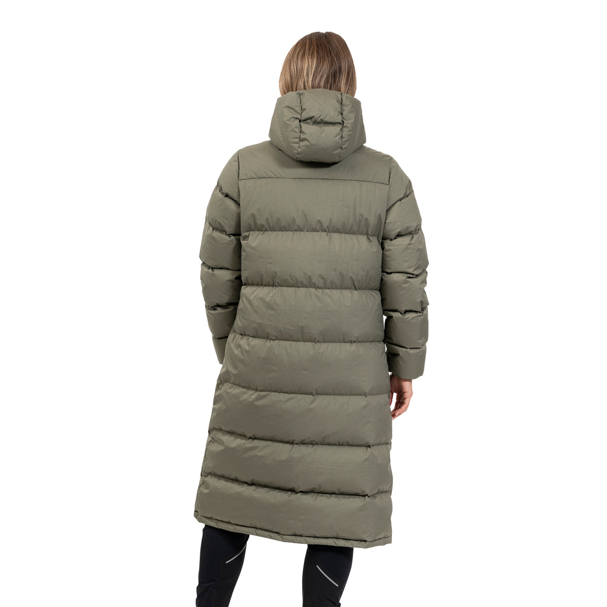 Bergans Oslo Down Long Coat Women Green Mud