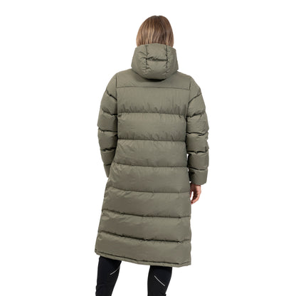 Bergans Oslo Down Long Coat Women Green Mud