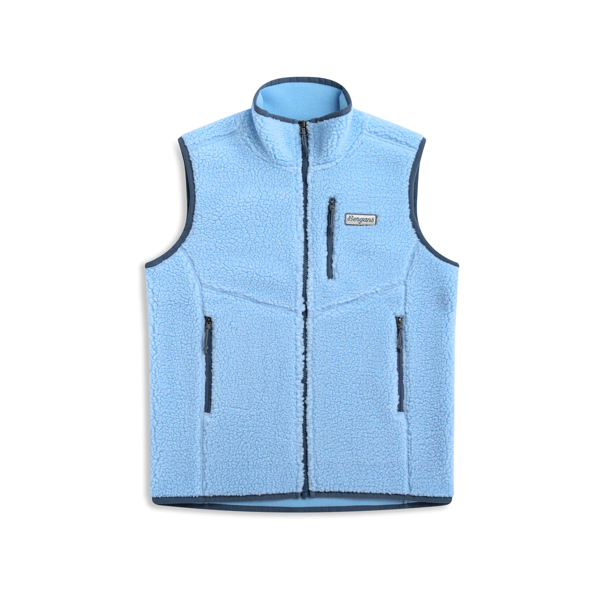 Bergans Lunnan Pile Fleece Vest Women Cool Blue