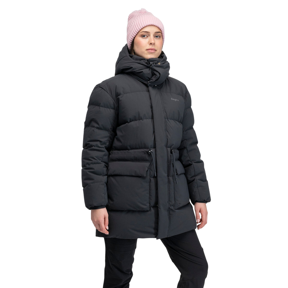 Bergans Dyna Down Hood Jacket Women Dark Shadow Grey