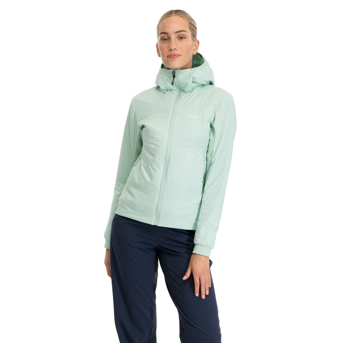 Bergans Holo Insulated Hood Jacket Women Mint Crush