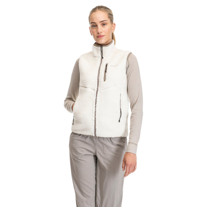 Bergans Lunnan Pile Fleece Vest Women Vanilla White