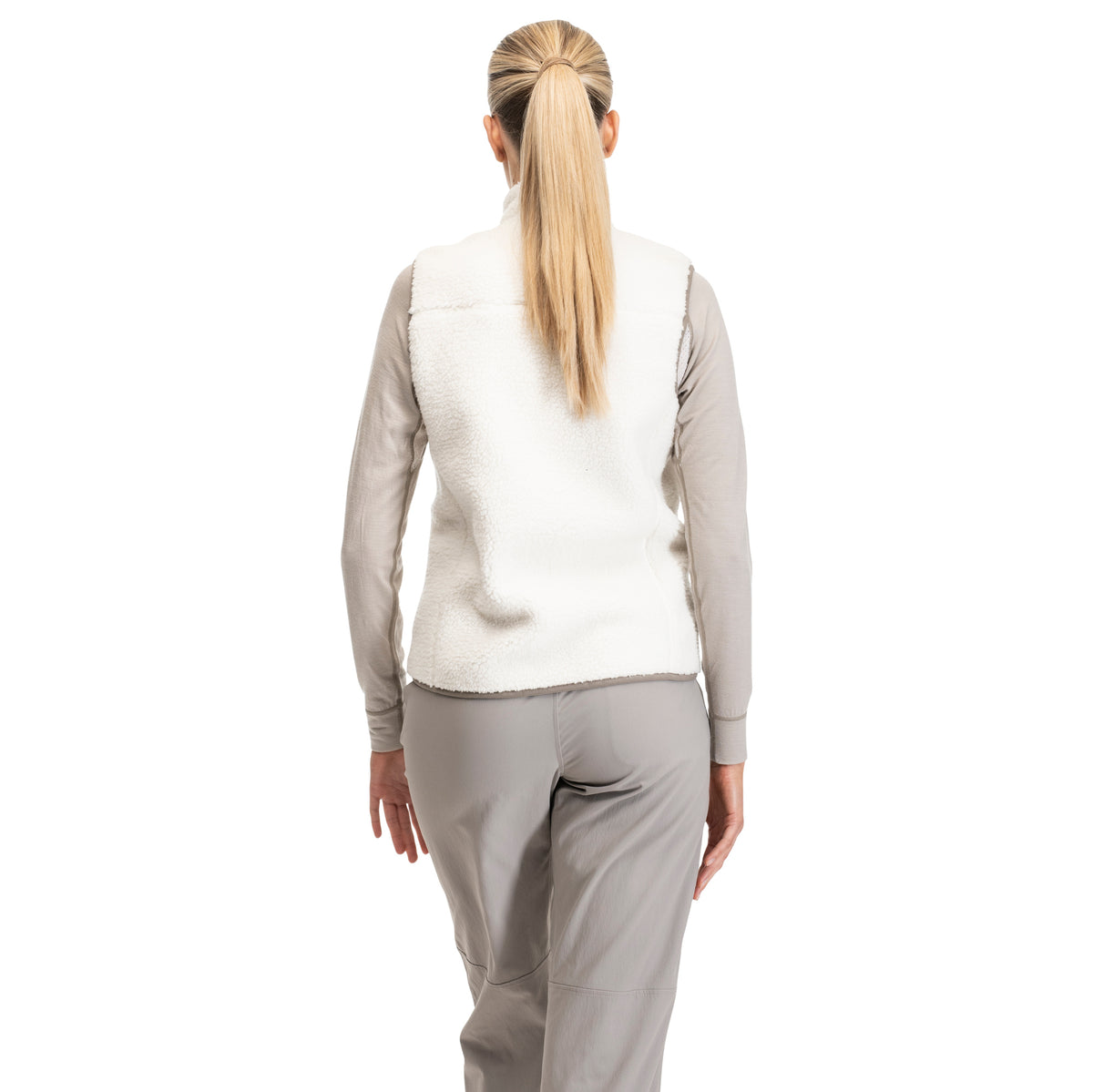Bergans Lunnan Pile Fleece Vest Women Vanilla White
