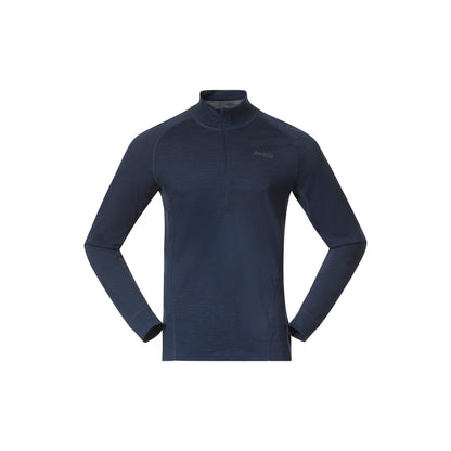 Bergans Inner:Pure Merino Half Zip Men Navy Blue
