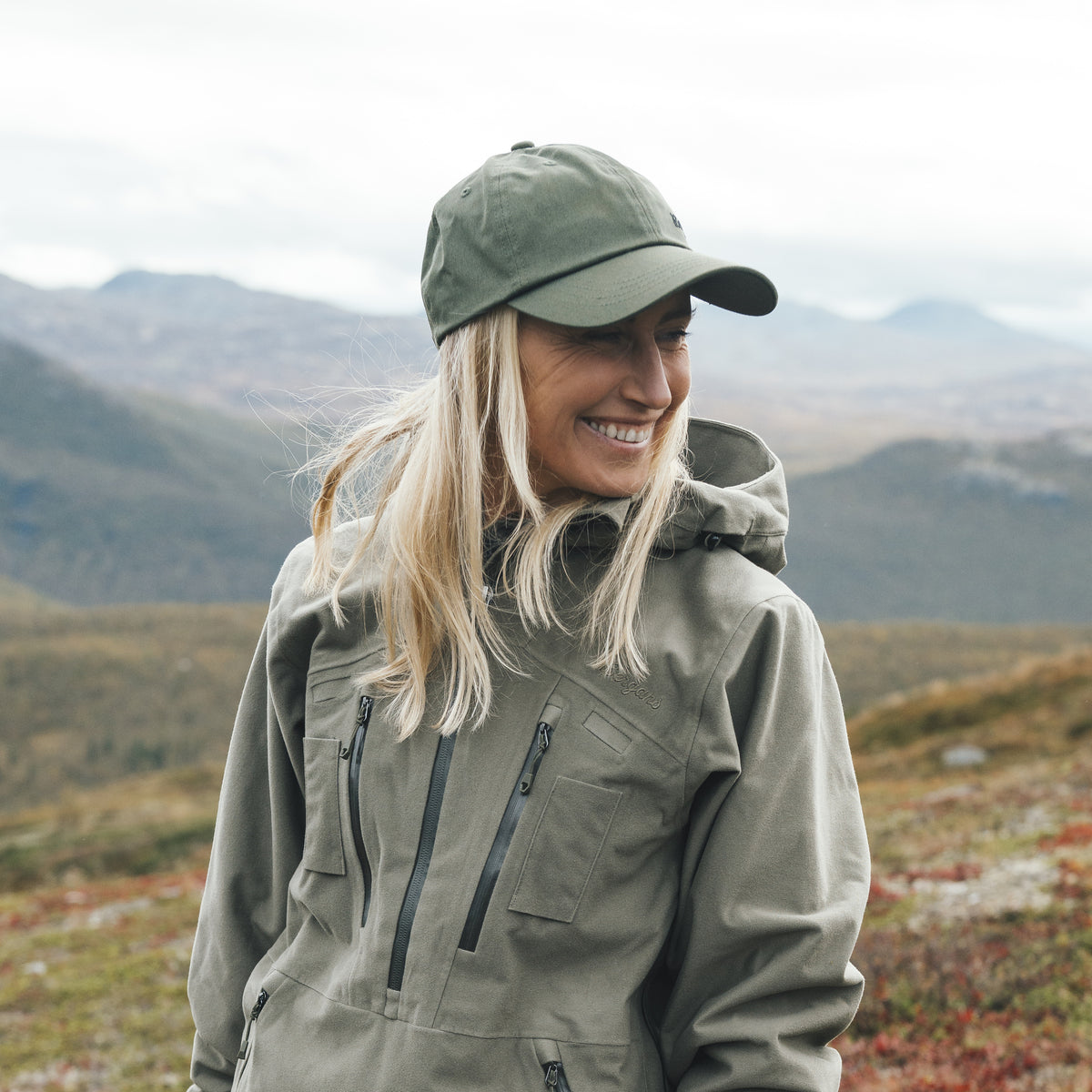 Bergans Hovet Strapback Cap Green Mud