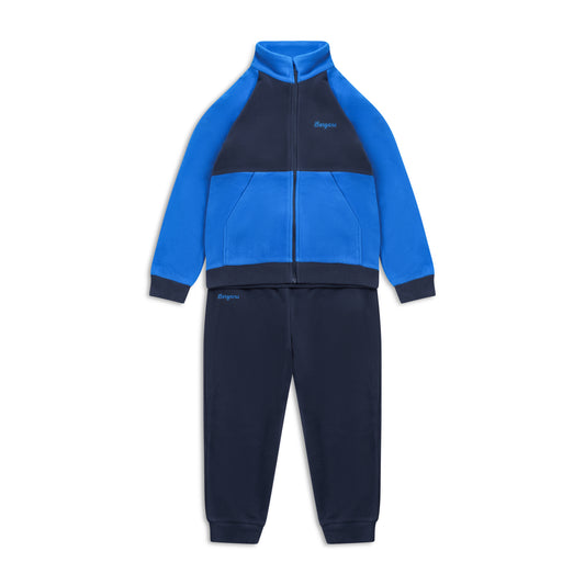 Bergans Lilletind Fleece Set Kids Olympic Blue / Navy Blue