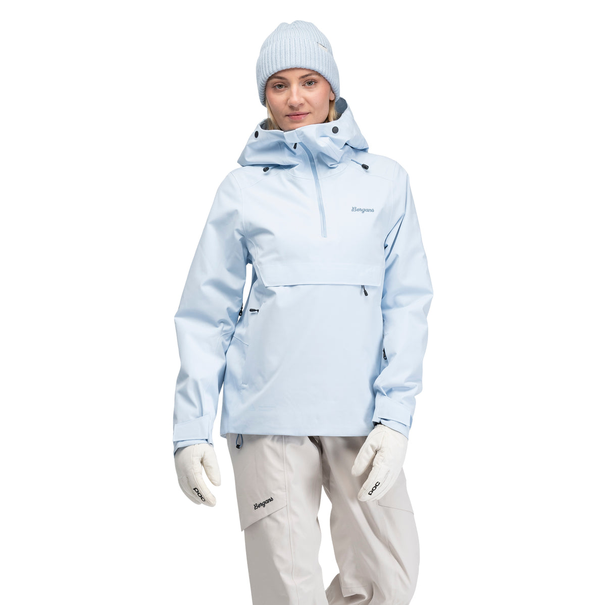 Bergans Oppdal Insulated Shell Anorak Women Light Dusty Blue