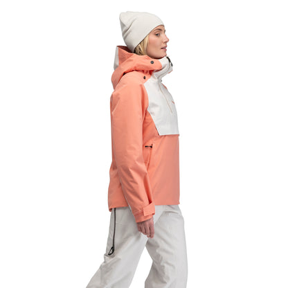 Bergans Oppdal Insulated Shell Anorak Women Light Weathered Red / Bone White