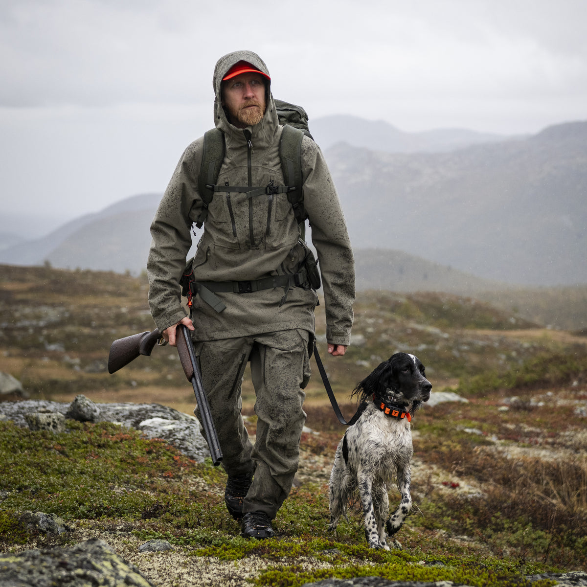 Bergans Hogna 3L Anorak Unisex Green Mud