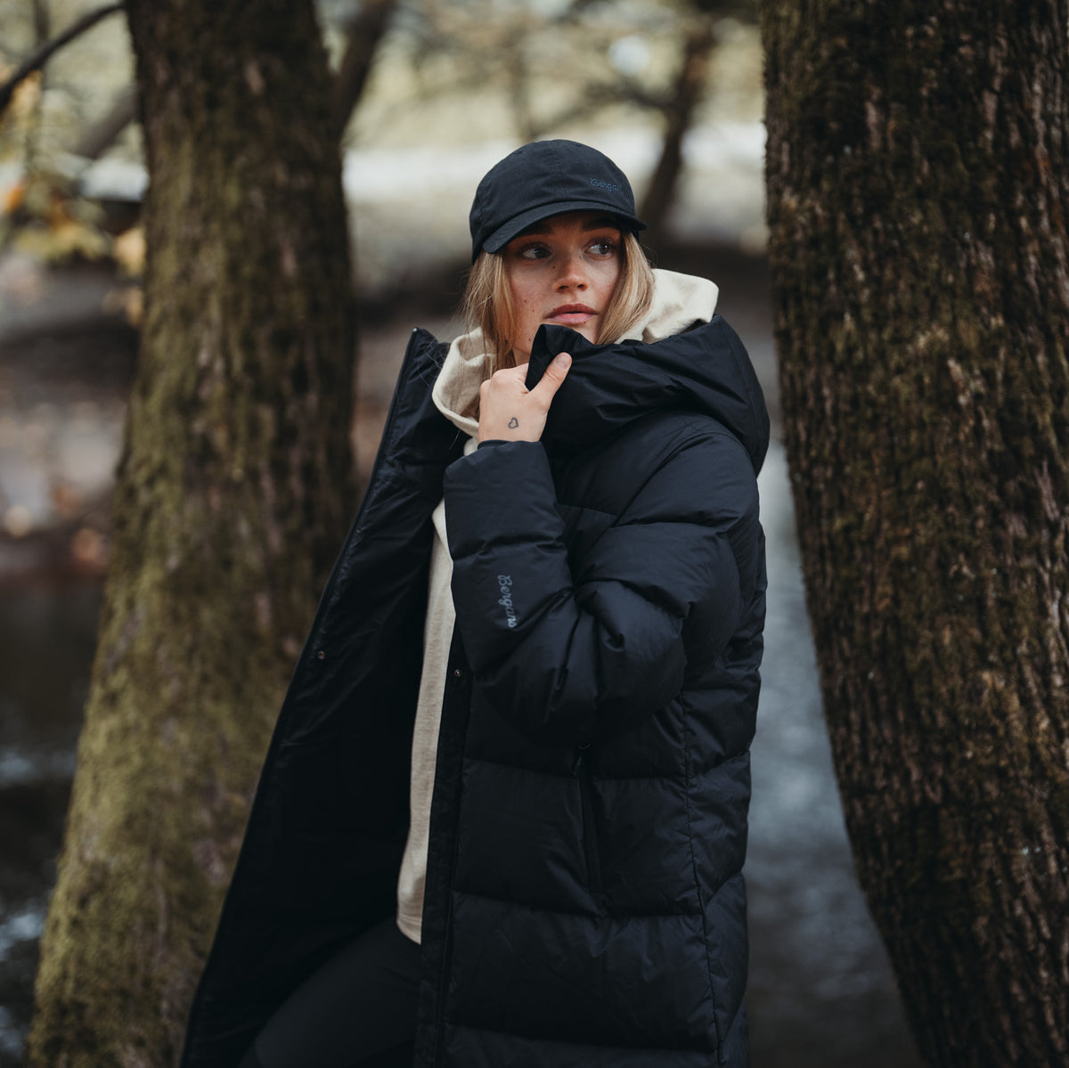 Bergans Oslo Down Long Coat Women Black