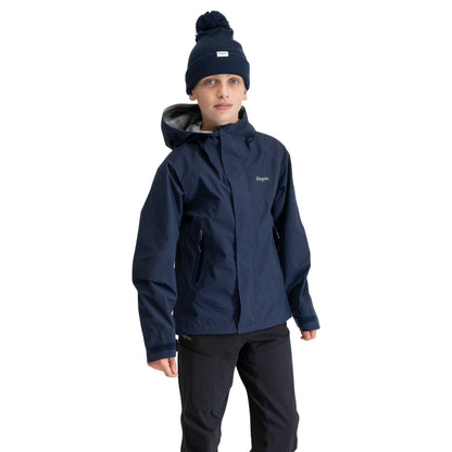 Bergans Junior 3L Shell Jacket Navy Blue