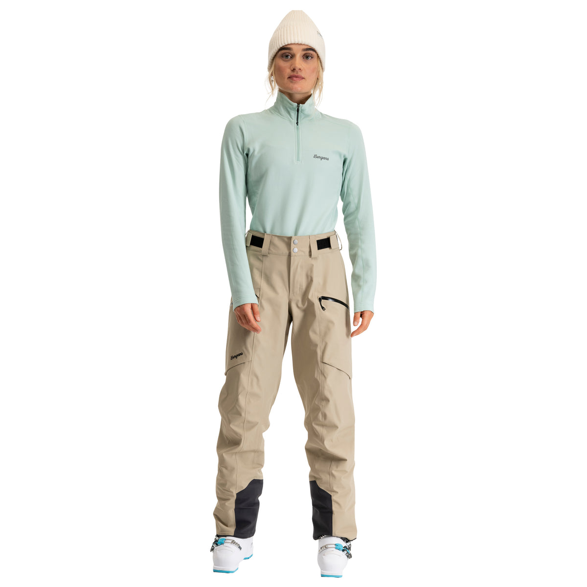 Bergans Oppdal 3L Shell Pants Women Sandstone