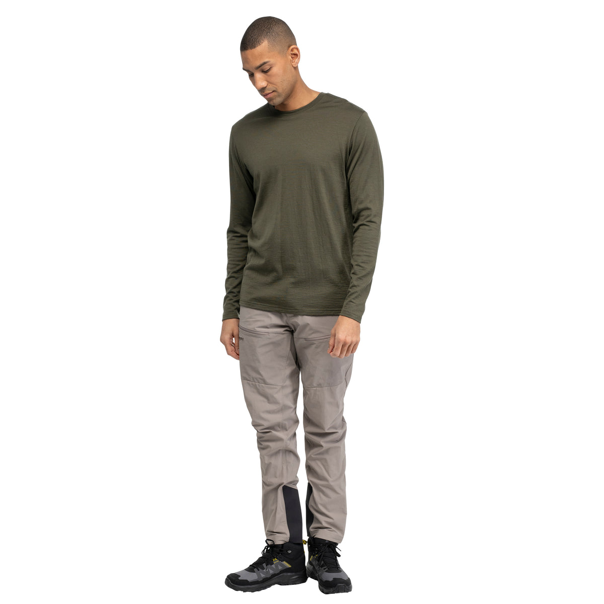 Bergans Merino Long Sleeve Men Pine Forest