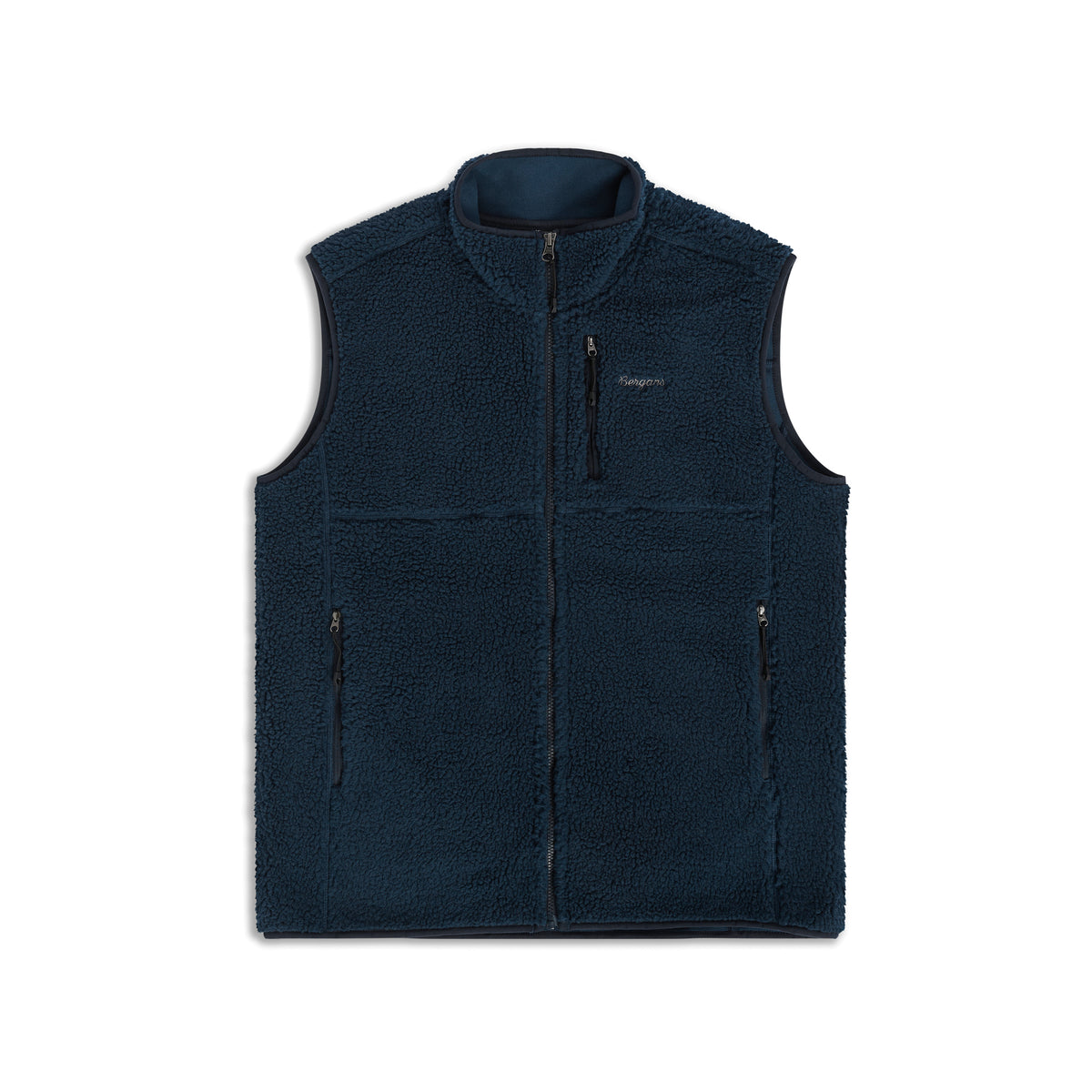 Bergans Lunnan Pile Fleece Vest Men Navy Blue