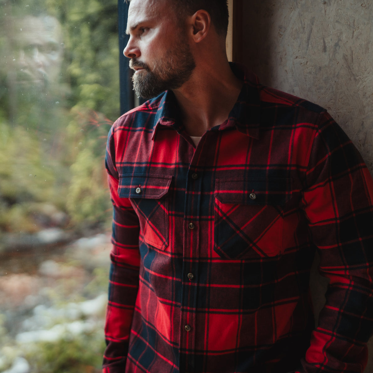 Bergans Nordmarka Flannel Shirt Men Red/Black Check