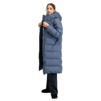 Bergans Oslo Down Long Coat Women Granite Blue