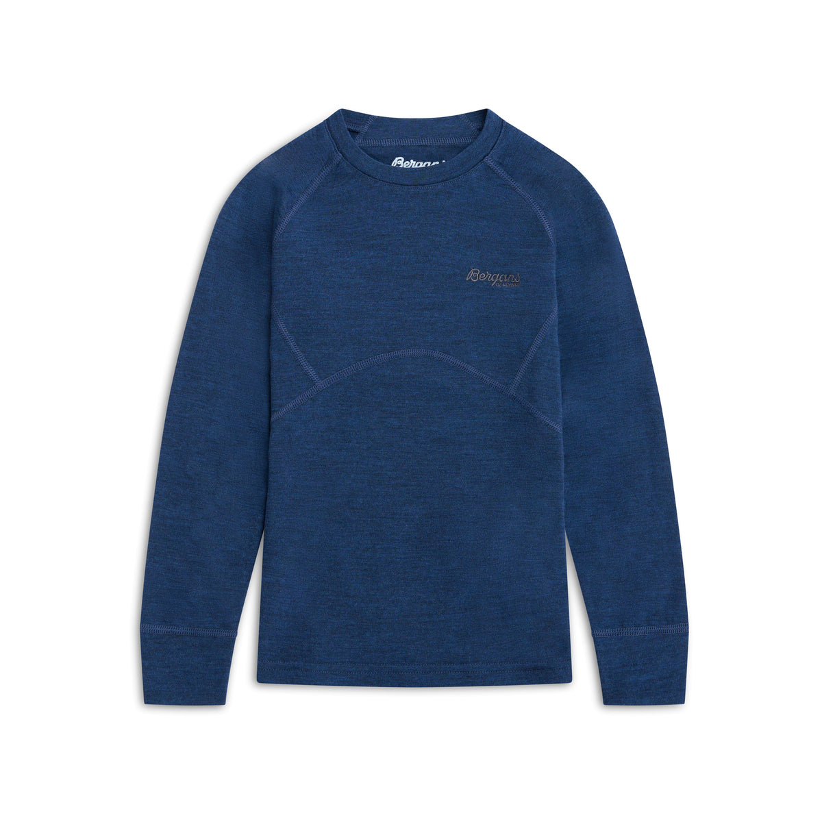 Bergans Inner:Pure Merino Kids Long Sleeve Navy Blue