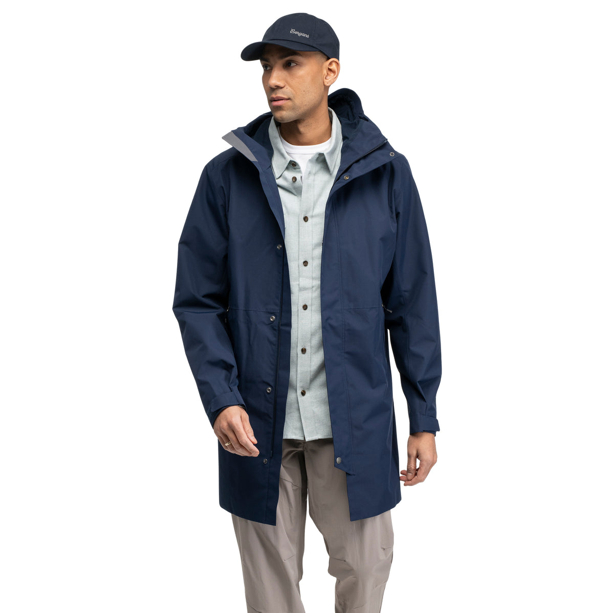 Bergans Oslo 2L Shell Coat Men Navy Blue