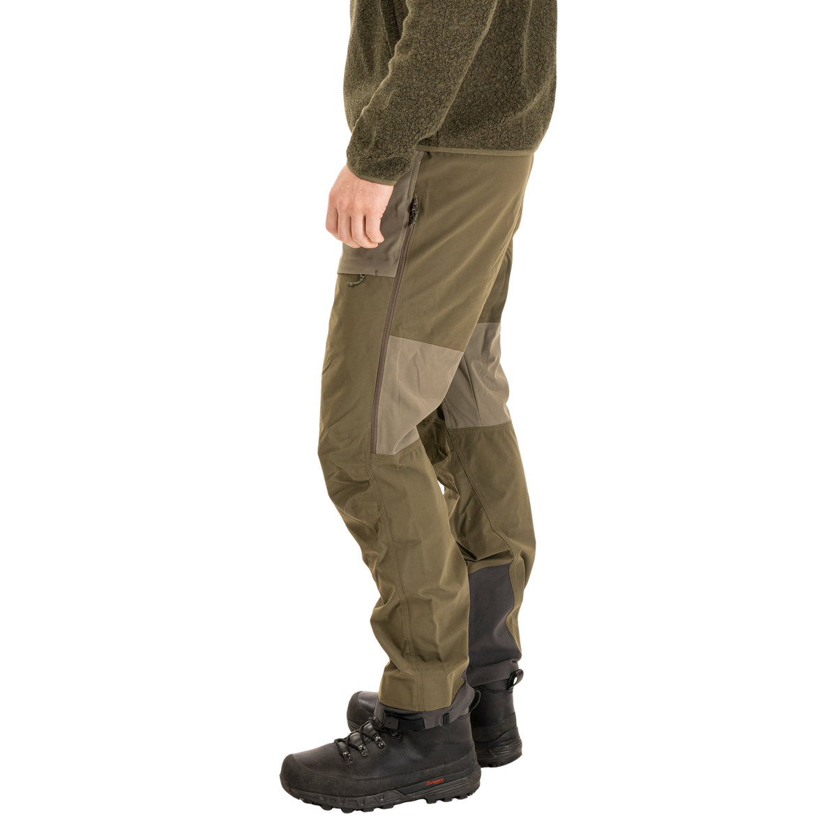 Bergans Bekkely Hybrid Pants Dark Green Mud / Green Mud
