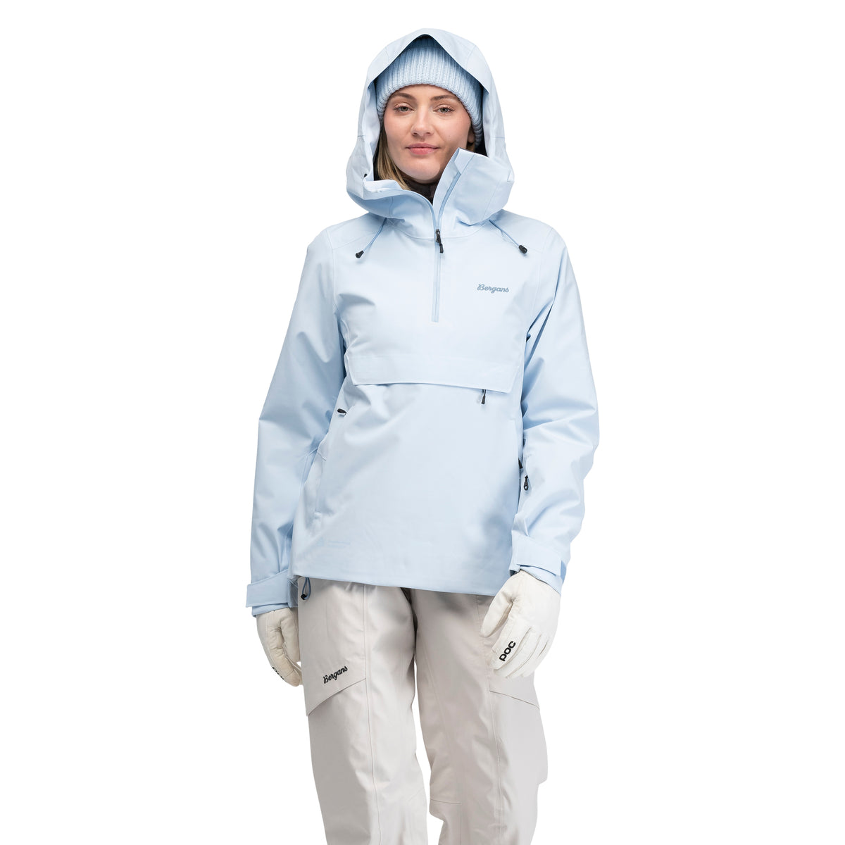 Bergans Oppdal Insulated Shell Anorak Women Light Dusty Blue