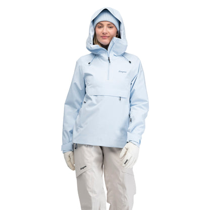 Bergans Oppdal Insulated Shell Anorak Women Light Dusty Blue