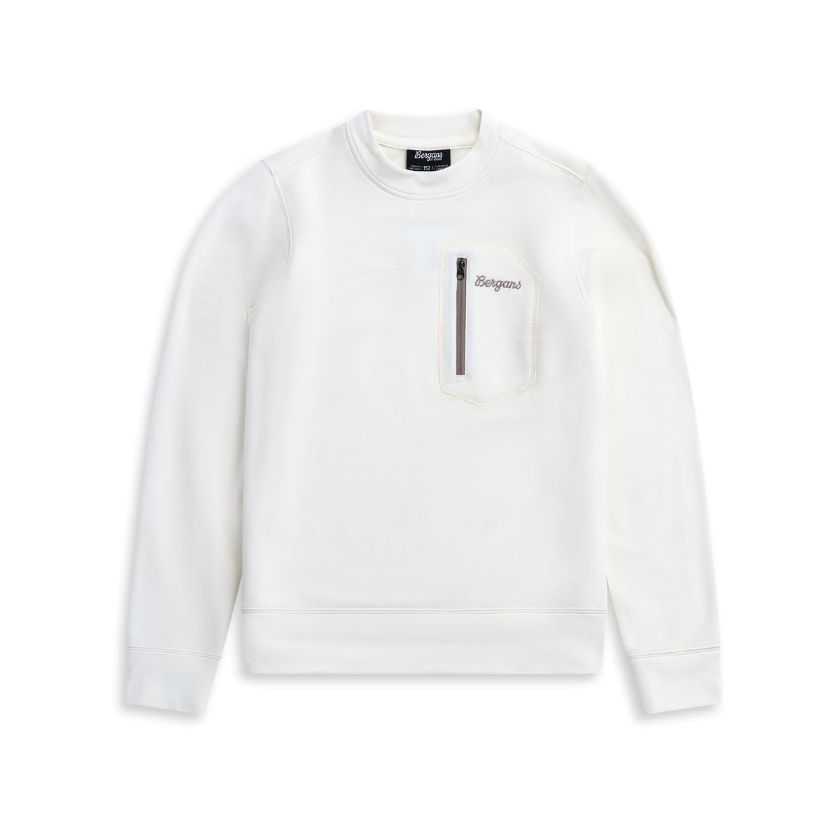 Bergans Midtli Midlayer Sweatshirt Junior Vanilla White