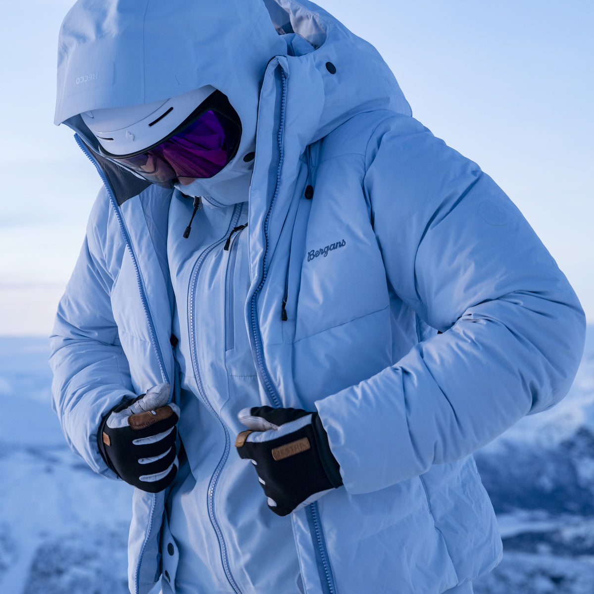 Bergans Oppdal Down Jacket Women Light Dusty Blue