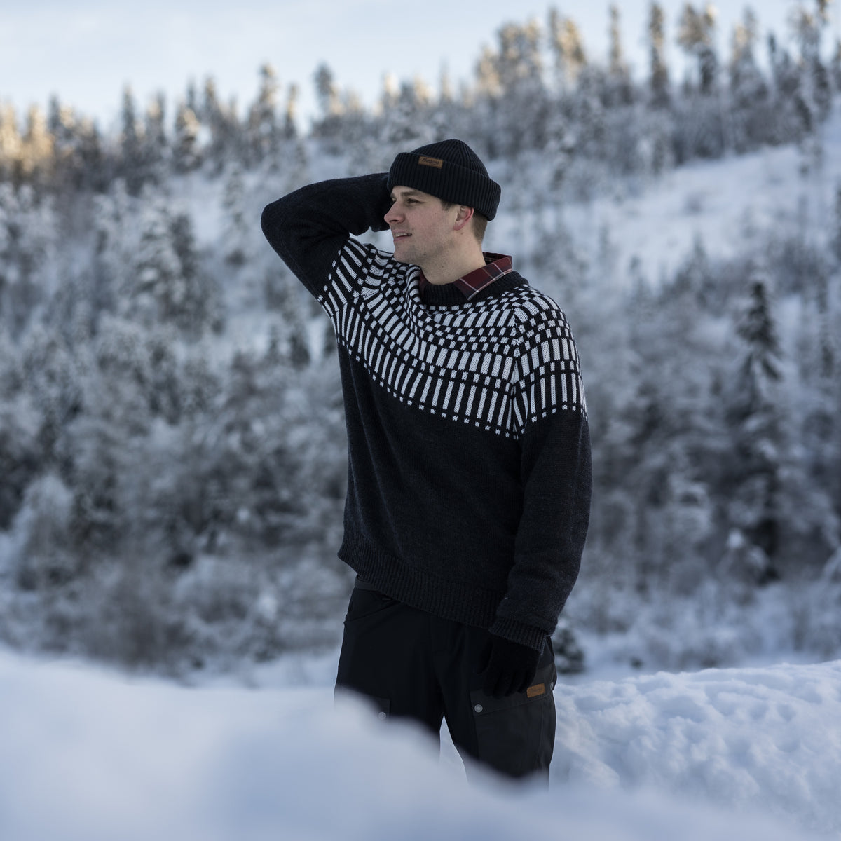 Bergans Nordmarka Merino Jumper Men Dark Shadow Grey/Aluminium