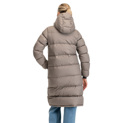 Bergans Oslo Down Long Coat Women Rock Taupe