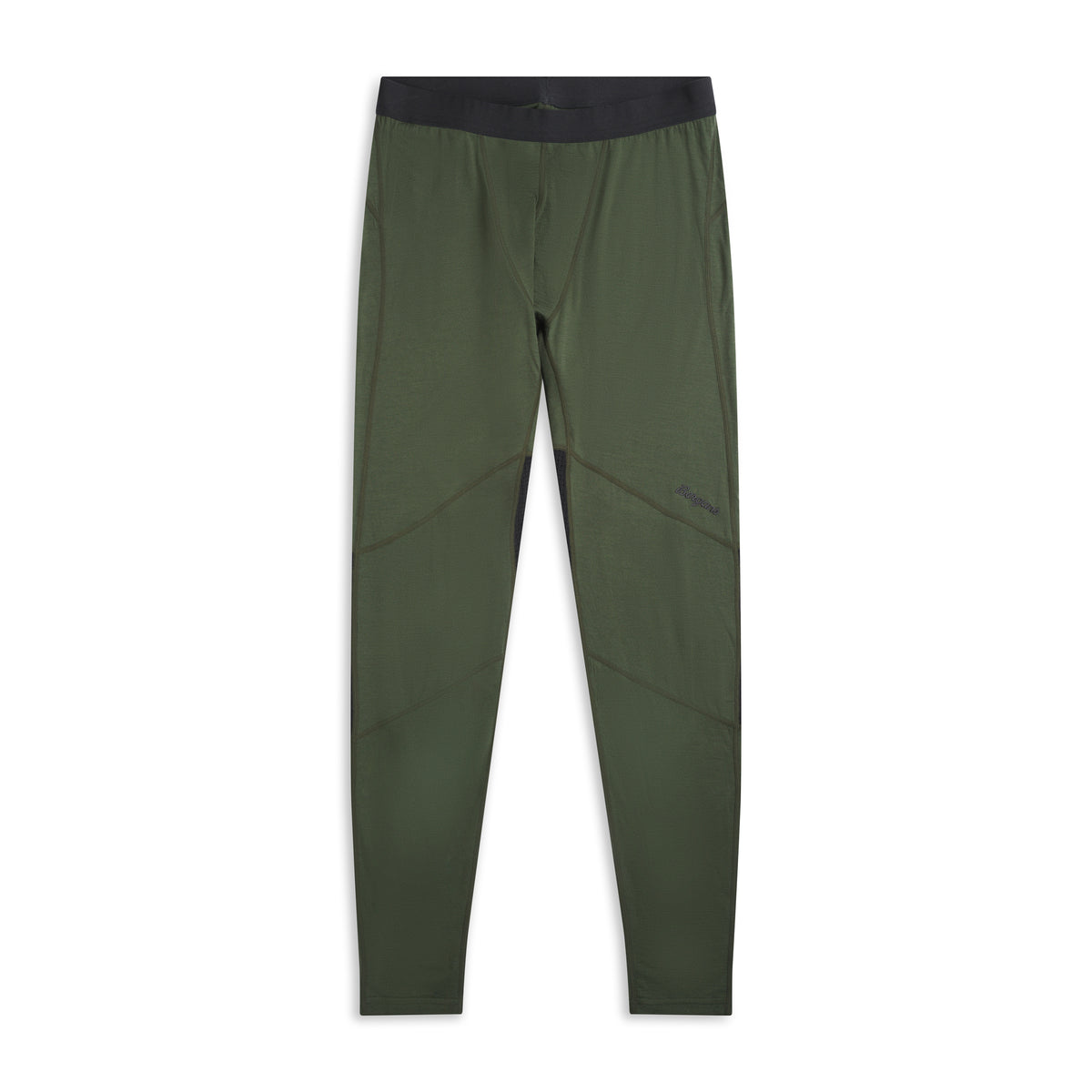 Bergans Inner:Pure Merino Tights Men Pine Forest / Dark Shadow Grey