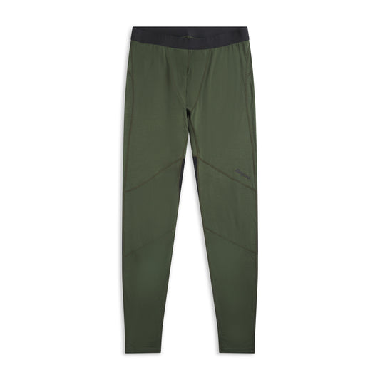 Bergans Inner:Pure Merino Tights Men Pine Forest / Dark Shadow Grey