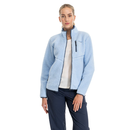 Bergans Lunnan Pile Fleece Jacket Women Cool Blue
