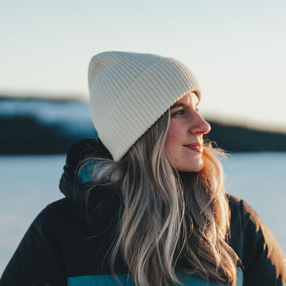 Bergans Nordmarka Merino Beanie Vanilla White