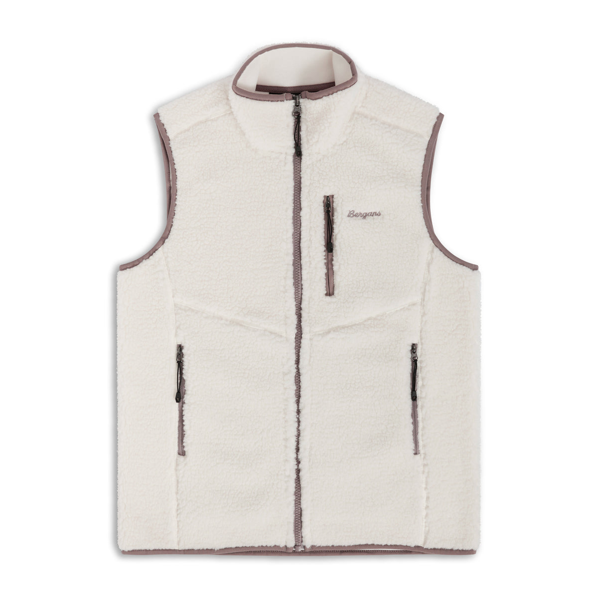 Bergans Lunnan Pile Fleece Vest Women Vanilla White