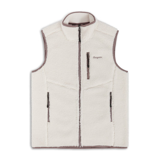 Bergans Lunnan Pile Fleece Vest Women Vanilla White
