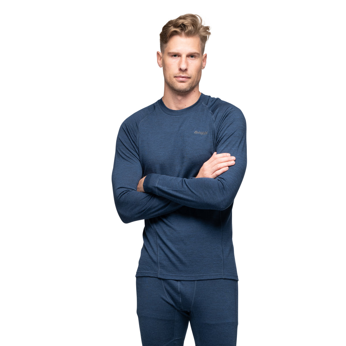 Bergans Inner:Pure Merino Long Sleeve Men Navy Blue